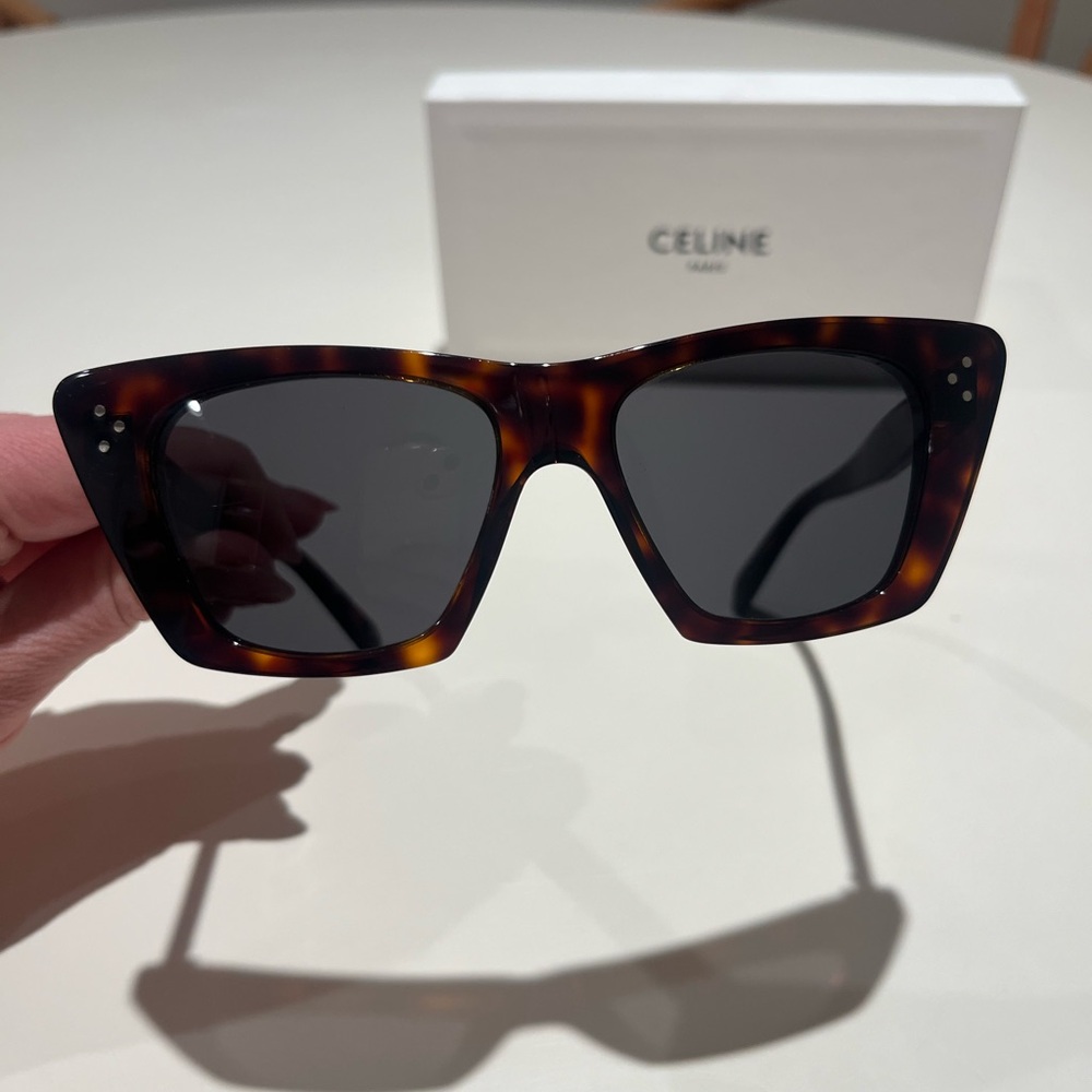 Celine Tortoise Cat-eye Sunglasses
